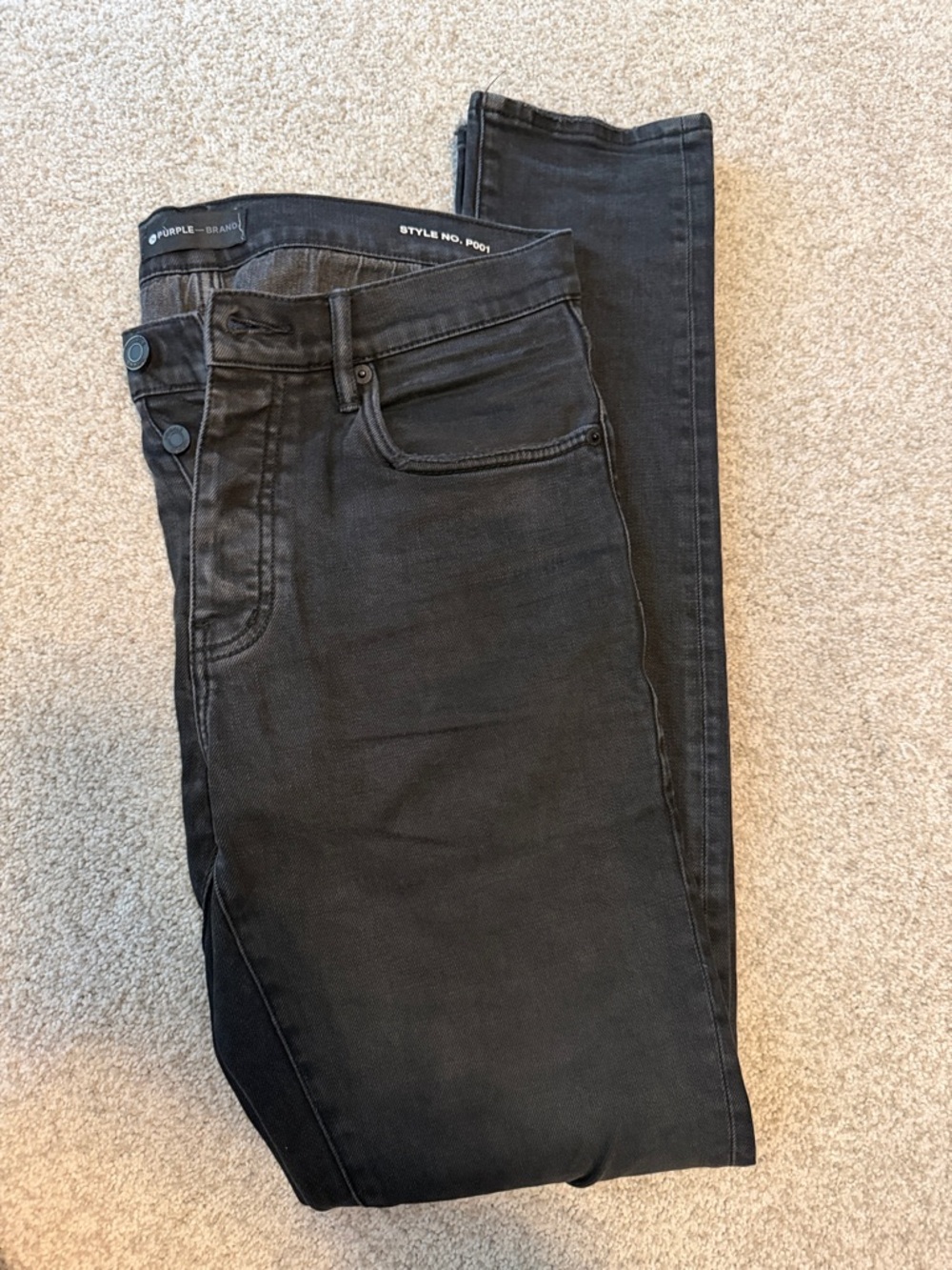 Purple Brand Men's Black Skinny Jeans